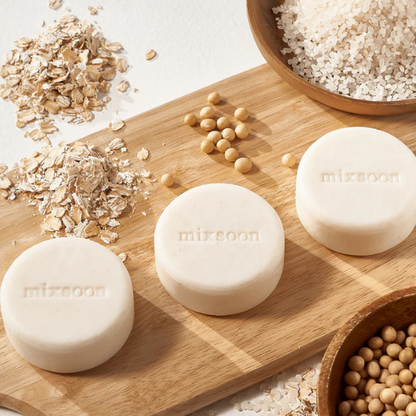 סבון מוצק לניקוי עמוק של עור הפנים מועשר בתמצית אורז 100 גרם - mixsoon