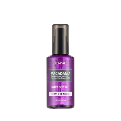 סרום אולטרה 'מקדמיה' המעניק לחות ורכות לשיער פגום 100 מ"ל - KUNDAL