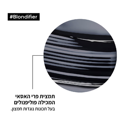 שמפו מעניק זוהר וברק טהור לכל גווני הבלונד מסדרת 'בלונדיפייר גלוס' 500 מ"ל - לוריאל