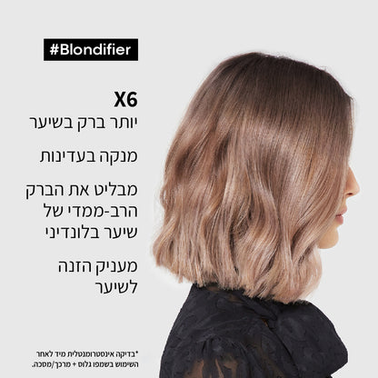 שמפו מעניק זוהר וברק טהור לכל גווני הבלונד מסדרת 'בלונדיפייר גלוס' 500 מ"ל - לוריאל