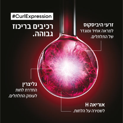 קרם ג'ל לשיער לעיצוב תלתלים והפחתת נפח לא רצוי מסדרת 'קרל אקספרשן' 250 מ"ל - לוריאל