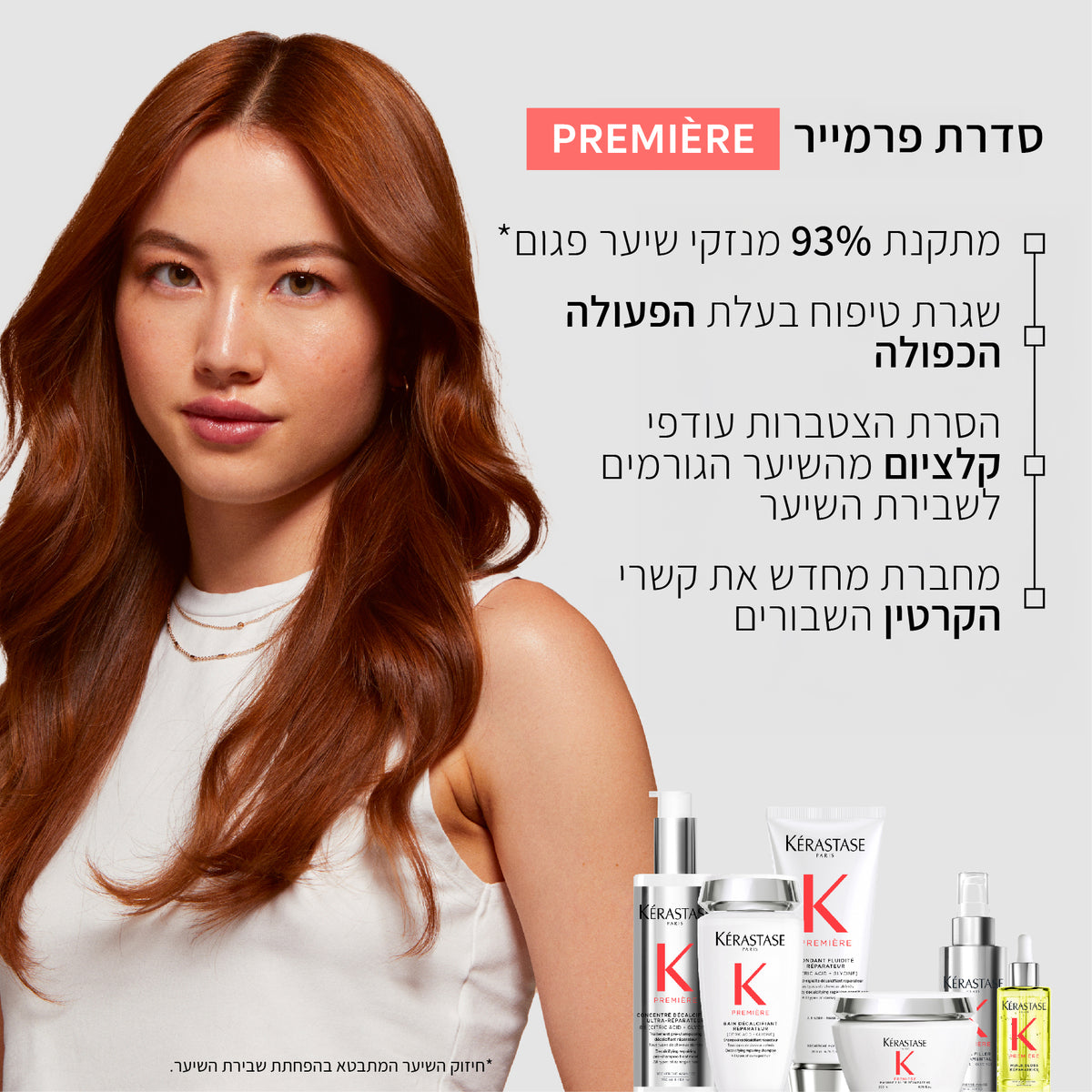 מרכך לשיקום שיער פגום מסדרת פרמייר 200 מ"ל - קרסטס