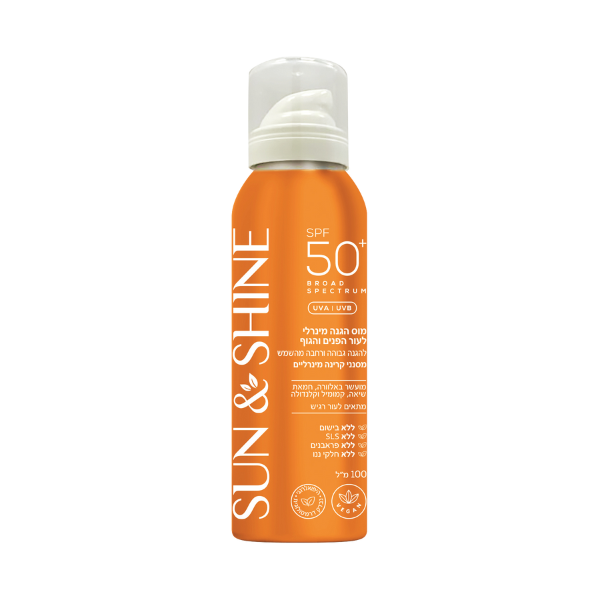 מוס הגנה SPF50 סאן אנד שיין