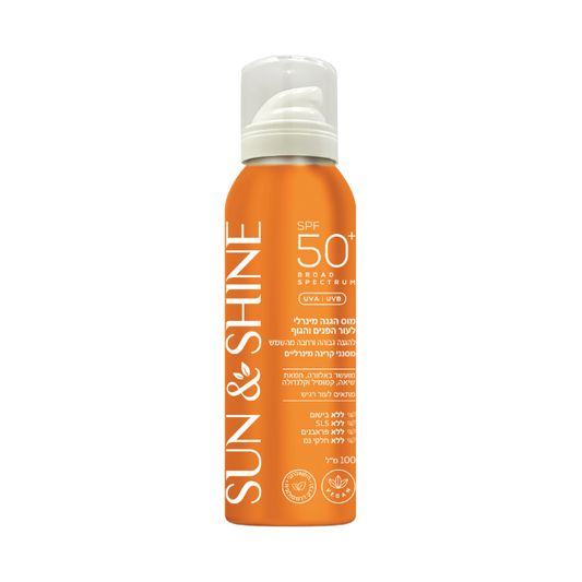 מוס הגנה SPF50 סאן אנד שיין