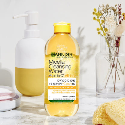 מים מיסלריים ויטמין C לעור פנים עייף וחסר זוהר 700 מ"ל - גרנייה