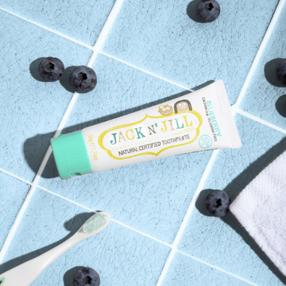 משחת שיניים טבעית לתינוקות בטעם אוכמניות 50 גרם - ג'ק אן ג'יל