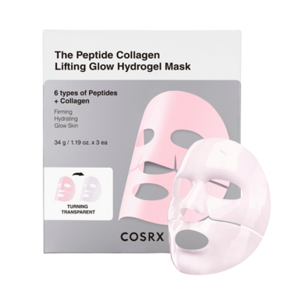 מסכת הידרוג'ל פפטידים וקולגן למיצוק והענקת לחות וזוהר לעור הפנים 3 יח' - COSRX
