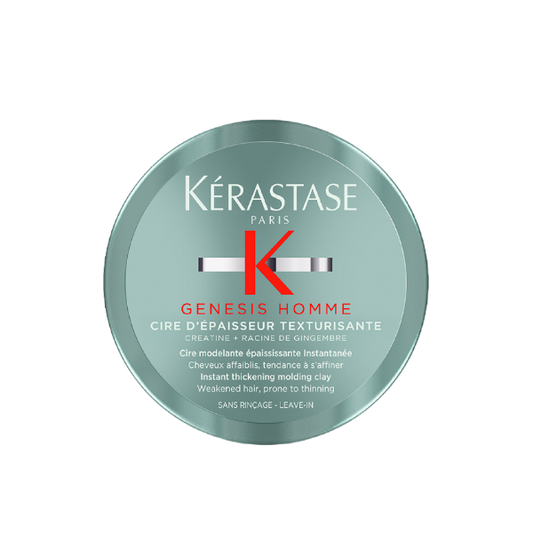 חימר לעיצוב השיער לעיבוי מיידי לשיער חלש הנוטה להידלדלות מסדרת ג'נסיס לגבר 75 מ"ל - קרסטס