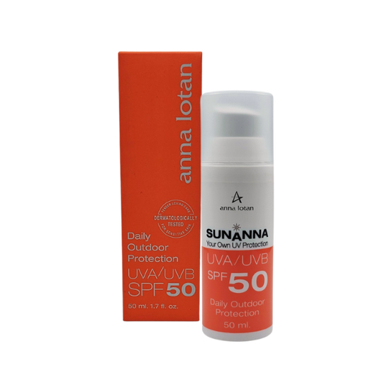 קרם הגנה יומיומי בעל מקדם הגנה SPF50 המתאים לעור רגיש 50 מ"ל - אנה לוטן