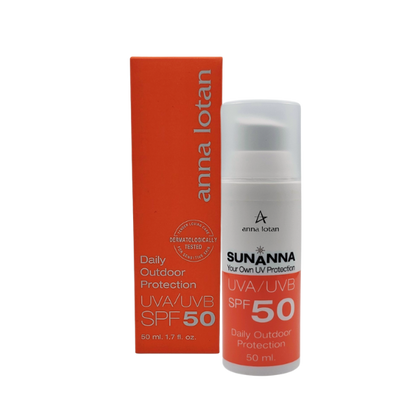 קרם הגנה יומיומי בעל מקדם הגנה SPF50 המתאים לעור רגיש 50 מ"ל - אנה לוטן