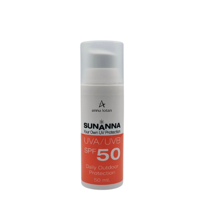 קרם הגנה יומיומי בעל מקדם הגנה SPF50 המתאים לעור רגיש 50 מ"ל - אנה לוטן