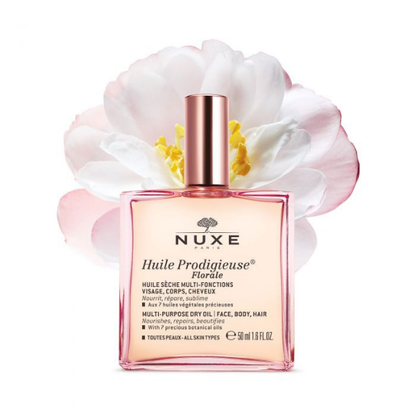 שמן רב שימושי בניחוח פרחים 'huile prodigieuse florale' לעור הפנים, הגוף ולשיער 100 מ"ל - Nuxe
