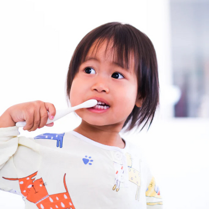 מארז משחת שיניים טבעית לתינוקות בטעם בננה + מברשת שיניים בעיצוב פיל 50 גרם - ג'ק אן ג'יל