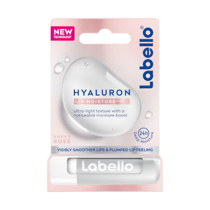 שפתון לחות מועשר בחומצה היאלורונית בעל גוון ורוד - לבלו