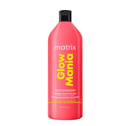 שמפו ללא מלחים לטיפול בשיער צבוע וחסר חיות מסדרת 'גלואו מניה' 1000 מ"ל - מטריקס