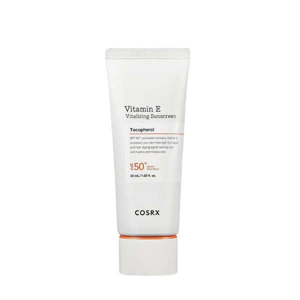 קרם הגנה ויטמין E בעל SPF50+ שאינו משאיר סימנים לבנים על עור הפנים 50 מ"ל - COSRX