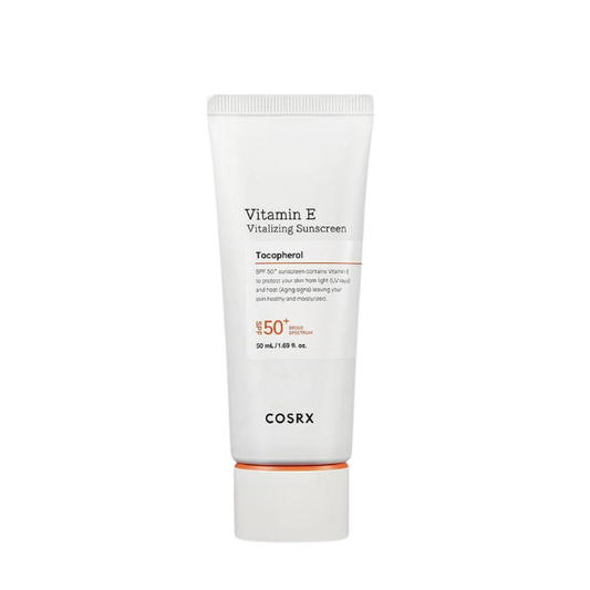 קרם הגנה ויטמין E בעל SPF50+ שאינו משאיר סימנים לבנים על עור הפנים 50 מ"ל - COSRX