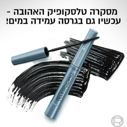 מסקרה טלסקופיק עמידה במים לאורך מקסימלי של הריסים - לוריאל פריז