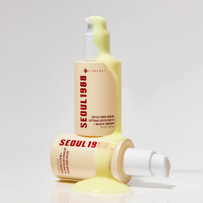 סרום 2% רטינל ליפוזום + תמצית ג'ינסנג שחור למיצוק והחלקת עור הפנים 30 מ"ל - SEOUL 1988