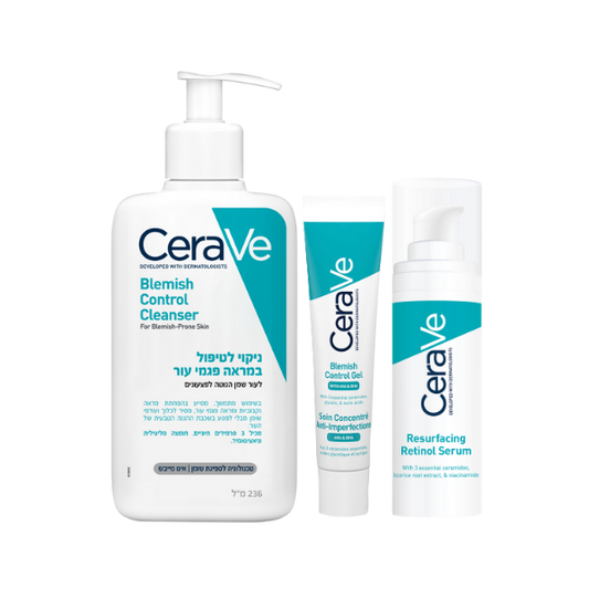מארז לניקוי וטיפול בעור פנים שמן הנוטה לפצעונים מסדרת 'בלמיש קונטרול' - סרווה