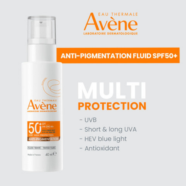 תחליב הגנה קליל מהשמש SPF50 נגד כתמי פיגמנטציה 40 מ"ל - Avene