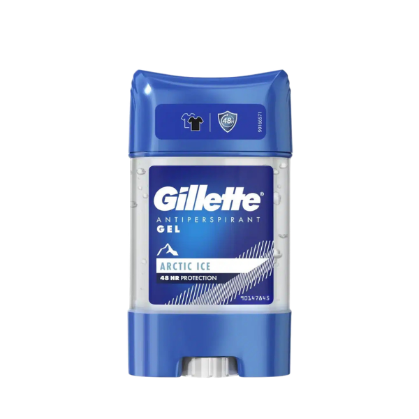 דאודורנט ג'ל שקוף לא מותיר כתמים על הבגדים ומעניק תחושה רעננה עד 48 שעות 70 מ"ל - ג'ילט