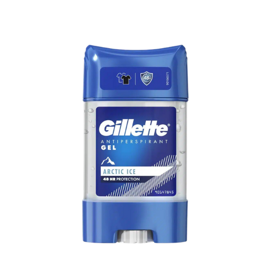 דאודורנט ג'ל שקוף לא מותיר כתמים על הבגדים ומעניק תחושה רעננה עד 48 שעות 70 מ"ל - ג'ילט