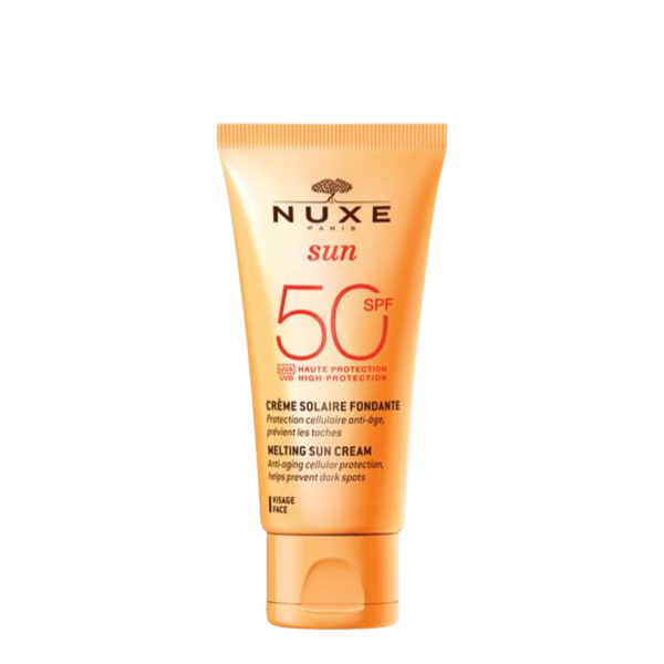 קרם הגנה מהשמש SPF50 לפנים מסדרת 'סאן' 50 מ"ל - Nuxe