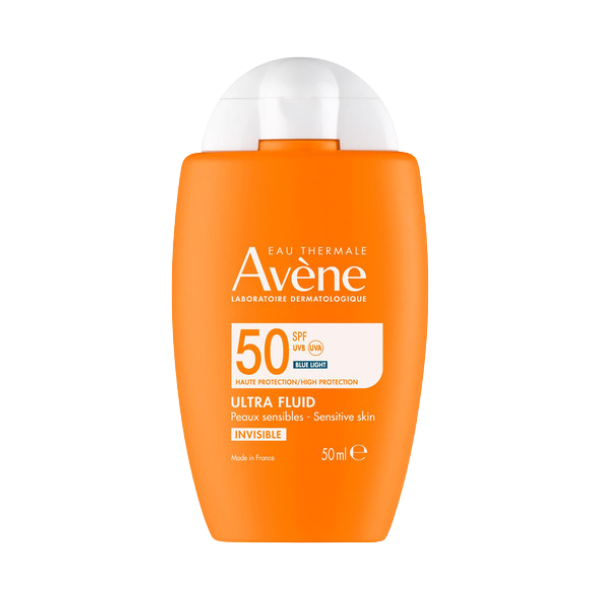 תחליב הגנה שקוף בעל SPF50 קליל במיוחד הנספג בקלות לעור הפנים 50 מ"ל - Avene