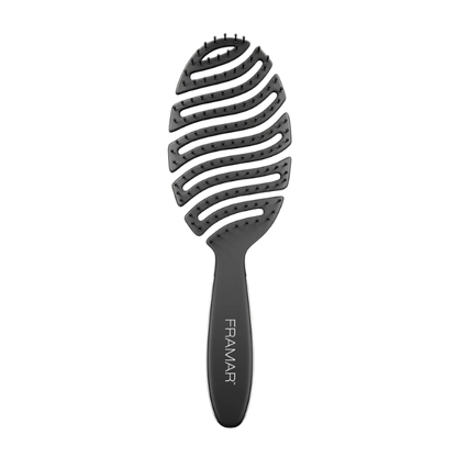 מברשת האווירודינמית לפתיחת קשרים ויבוש מהיר במיוחד בצבע שחור - פרמר