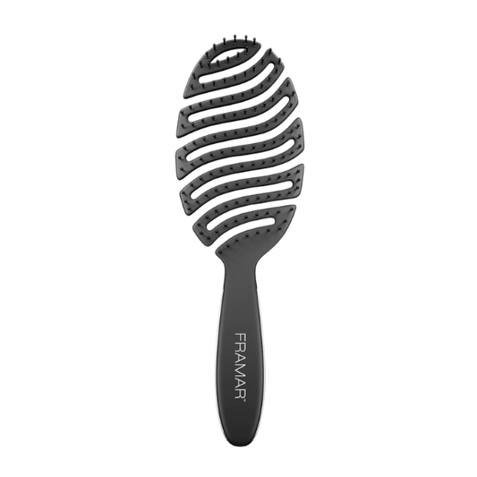 מברשת האווירודינמית לפתיחת קשרים ויבוש מהיר במיוחד בצבע שחור - פרמר