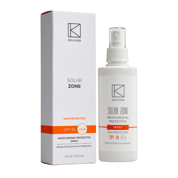 תרסיס לחות 30 SPF עם הגנה מוגברת לעור הפנים מסדרת 'סולאר זון' 125 מ"ל - דוקטור כדיר
