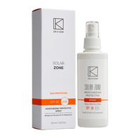 תרסיס לחות 30 SPF עם הגנה מוגברת לעור הפנים מסדרת 'סולאר זון' 125 מ"ל - דוקטור כדיר