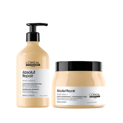 מארז לחידוש ושיקום שיער יבש עד יבש מאוד מסדרת 'אבסולוט ריפר' - לוריאל