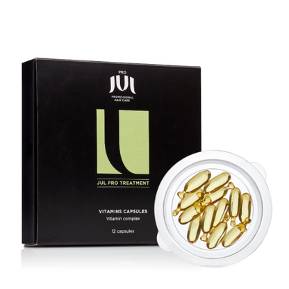 קפסולות ויטמינים לשיער יבש או פגום 12 יחידות - ג'ול