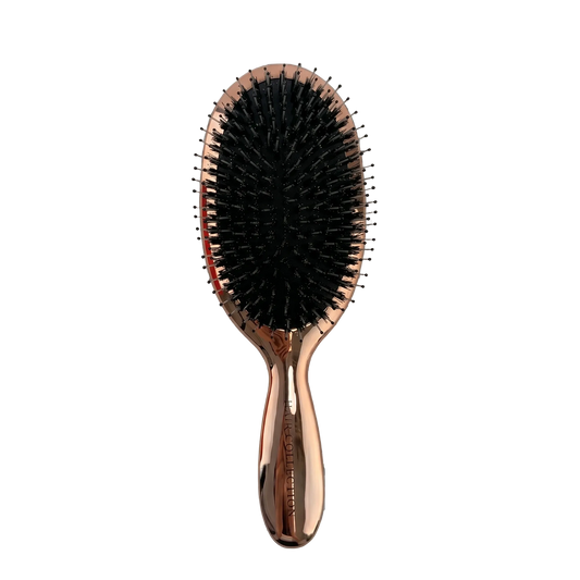 מברשת פרימיום בעבודת יד בגוון רוז גולד  - The hair collection