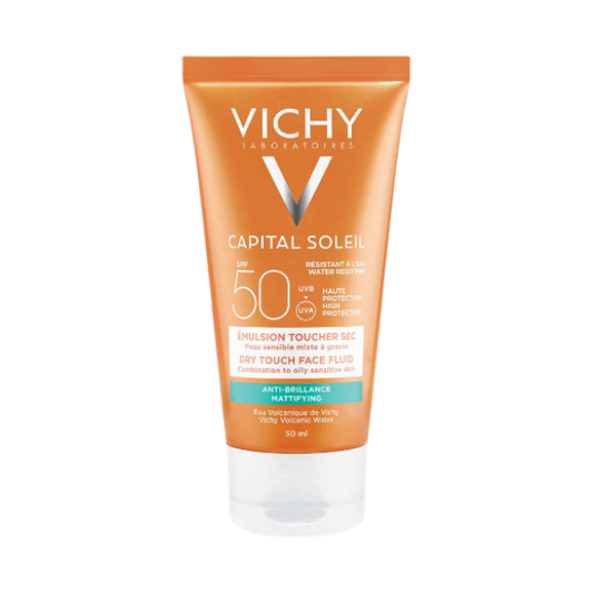 קפיטל סוליי תחליב הגנה קליל לפנים 50 SPF למראה עור מאט 50 מ"ל - וישי