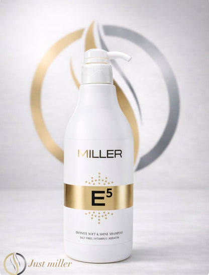 שמפו ללא מלחים מועשר בקרטין מסדרת "גולד" 1000 מ"ל - מילר