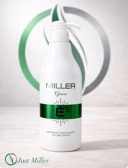 שמפו קרטין ללא מלחים לשיער יבש ופגום 500 מ"ל - מילר