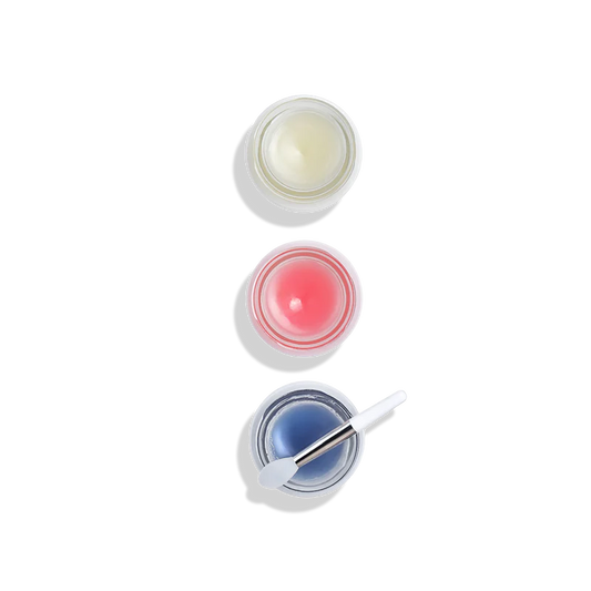 מארז שלישיית מסיכות שפתיים בגודל מוקטן לריכוך השפתיים בזמן השינה - עדה לזורגן