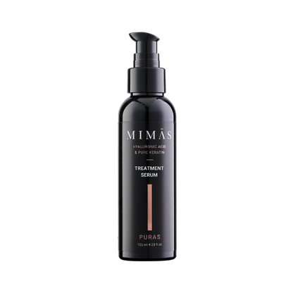 סרום לשיער ללא מלחים מסדרת 'פיוראס' מועשר בחומצה היאלורונית וקרטין טהור 125 מ"ל - מימאס