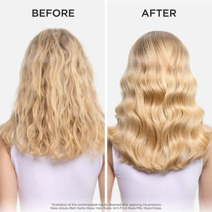 שמן 'גלייז דרופס' קל-משקל המעניק ברק עוצמתי וזוהר לשיער הנוטה לפריז מסדרת גלוס אבסולו 45 מ"ל - קרסטס