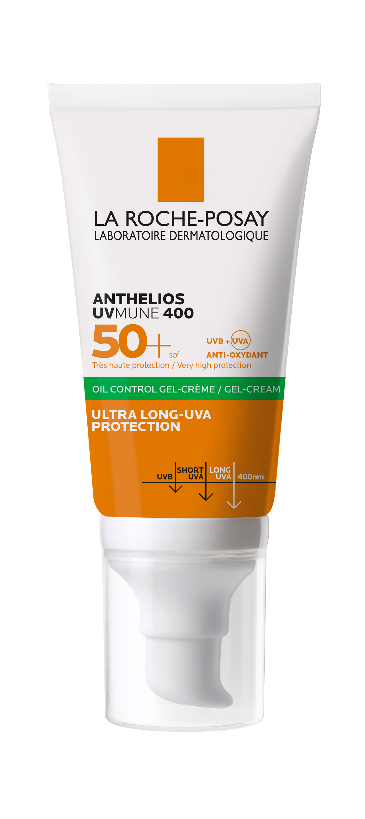 קרם הגנה מהשמש לפנים למראה מט עם מקדם הגנה Spf-50 מסדרת 'אנתליוס' 50 מ"ל - לה רוש פוזה
