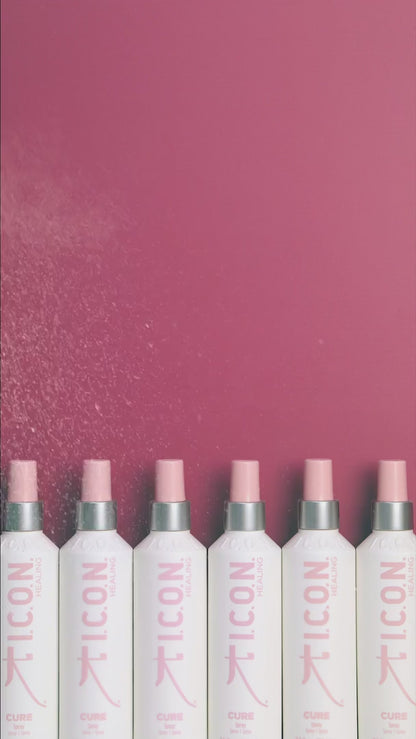 ספריי ללא שטיפה לשיקום והזנה מיידית לשיער יבש מסדרת 'קיור' 250 מ"ל - אייקון