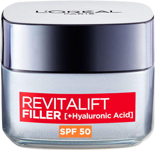 קרם פנים ליום עם מקדם הגנה SPF-50 מסדרת 'רויטליפט' 50 מ"ל - לוריאל פריז